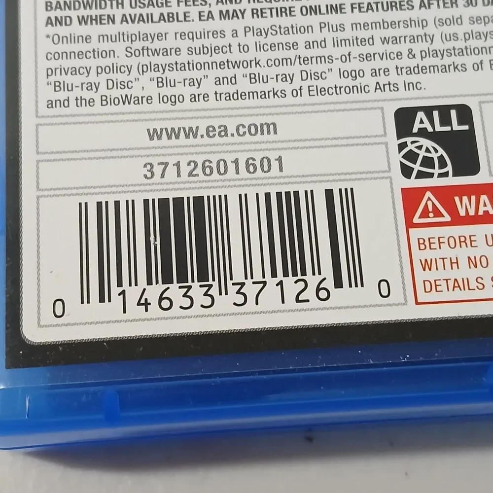 Mass Effect: Andromeda Deluxe Edition (Sony PlayStation 4, Game 2017) Used Works